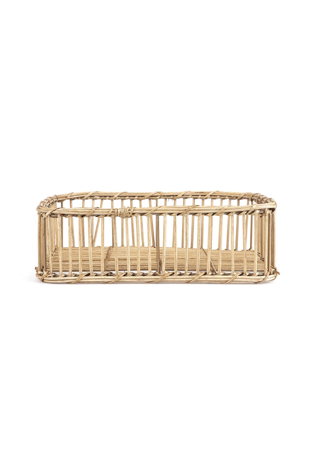 Sooboho Rattan Bambu Dekoratif Tepsi Küçük