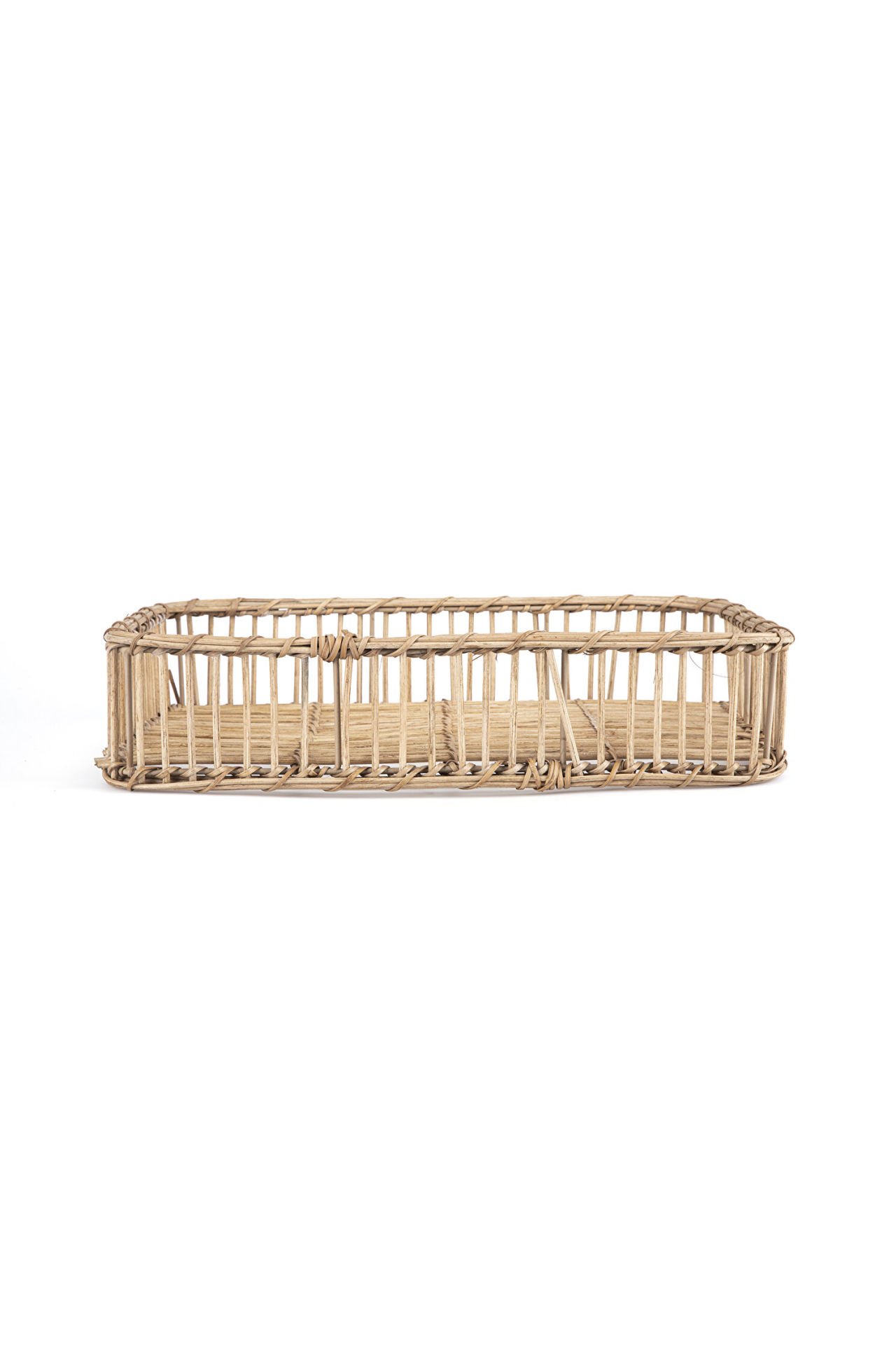 Sooboho Rattan Bambu Dekoratif Tepsi Büyük