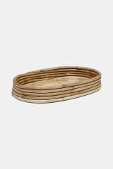 Sooboho Rattan Bambu Oval Dekoratif Tepsi