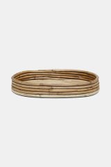 Sooboho Rattan Bambu Oval Dekoratif Tepsi
