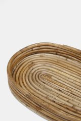 Sooboho Rattan Bambu Oval Dekoratif Tepsi