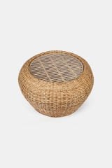Sooboho Rattan Sehpa Camlı