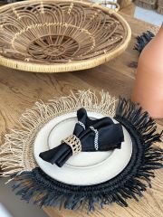 Sooboho Amerikan Servis Siyah Hasır