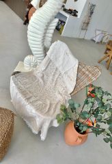 Sooboho Kaplumbağa Desen Jakarlı Örme %100 Pamuk Peştemal
