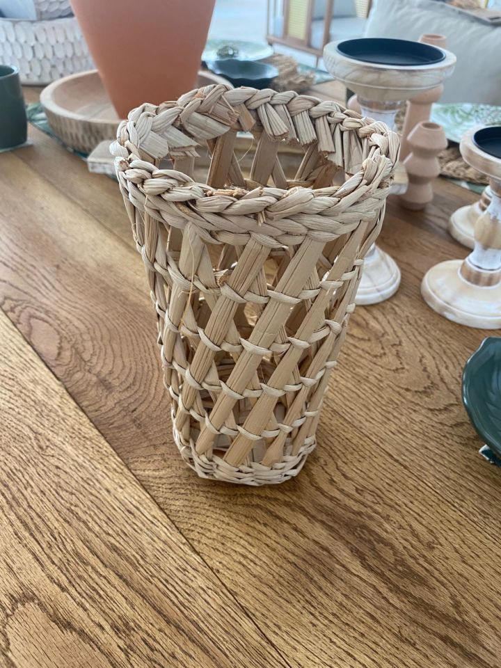 Sooboho Rattan Dekoratif Şişe Kılıfı