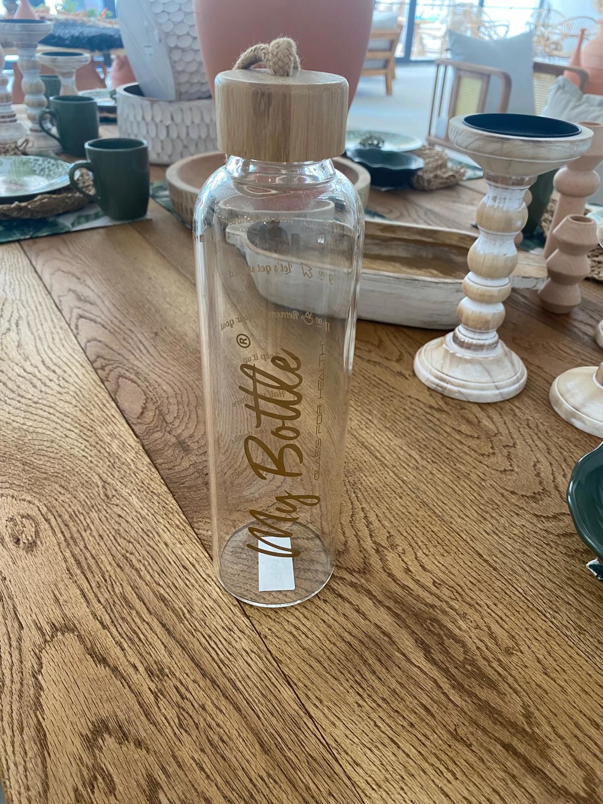 Sooboho Bambu Kapaklı Su Şişesi