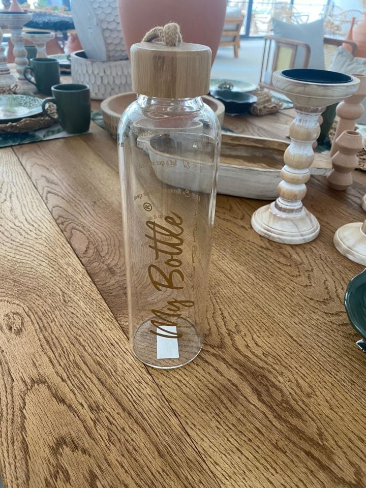 Sooboho Bambu Kapaklı Su Şişesi