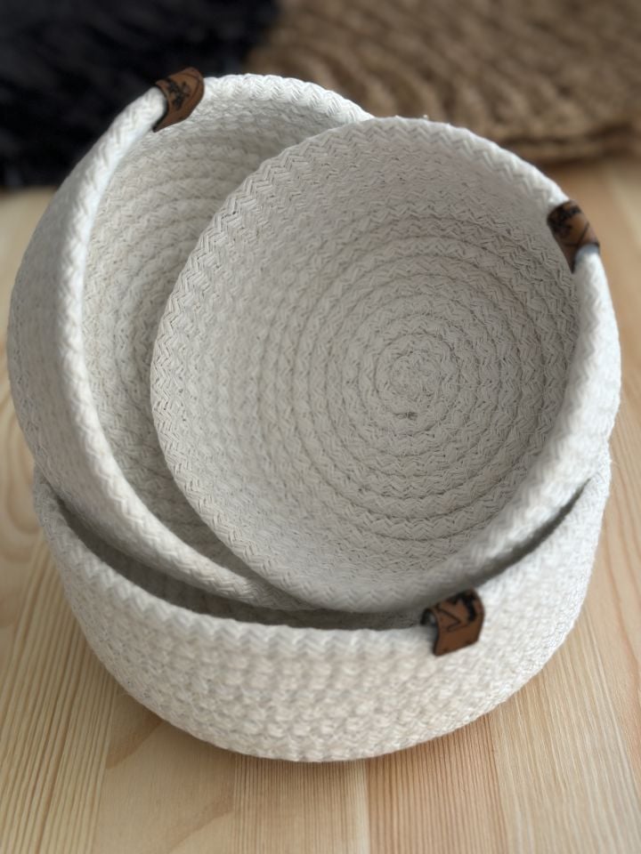 Sooboho Dekoratif Düzenleyici Sepet 3'lü Set