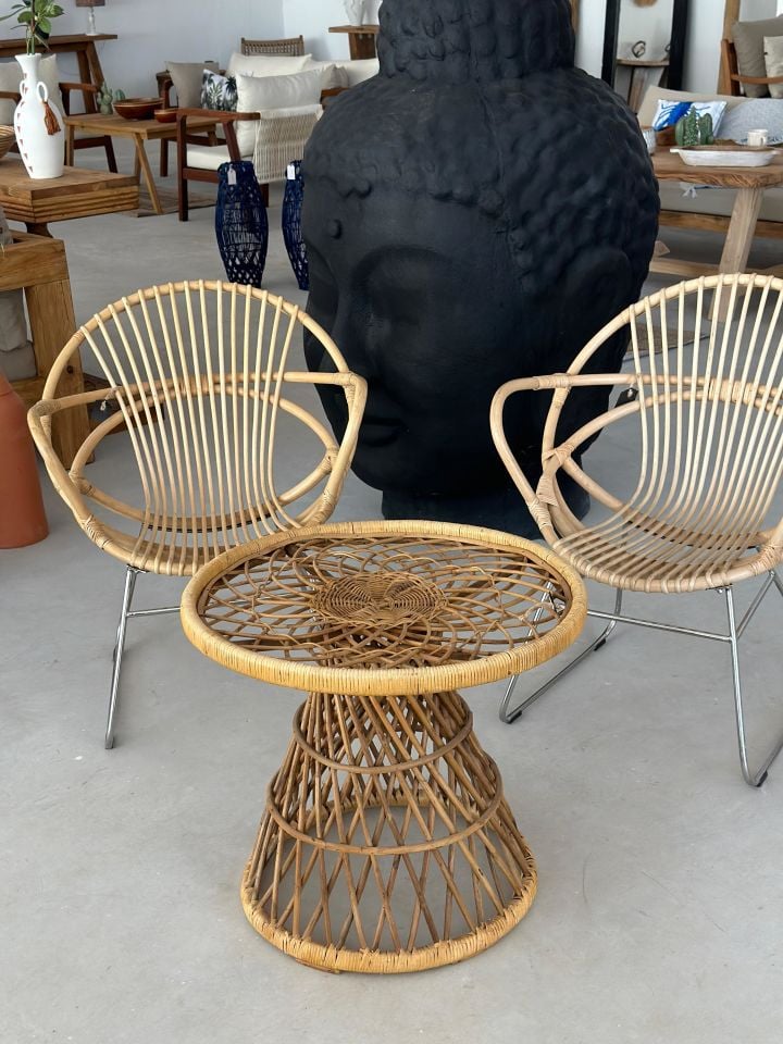 Sooboho Bambu Rattan Sehpa